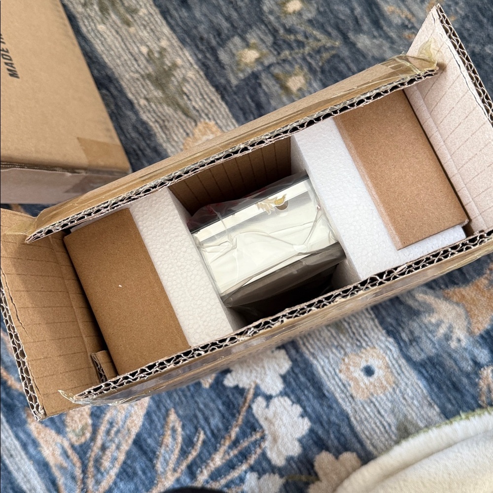 MacKenzie-Childs flower market reflection clock - new in box - Picture 5 of 5